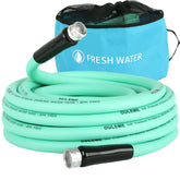 OULEME 35ft hose front view showing full length and connections for reliable supply