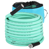 OULEME front view of 75ft drinking water hose showing full length and packaging, durable design