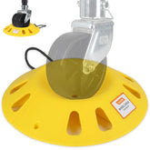 OULEME front view of wheel dock showing shape and rope handle for easy transport