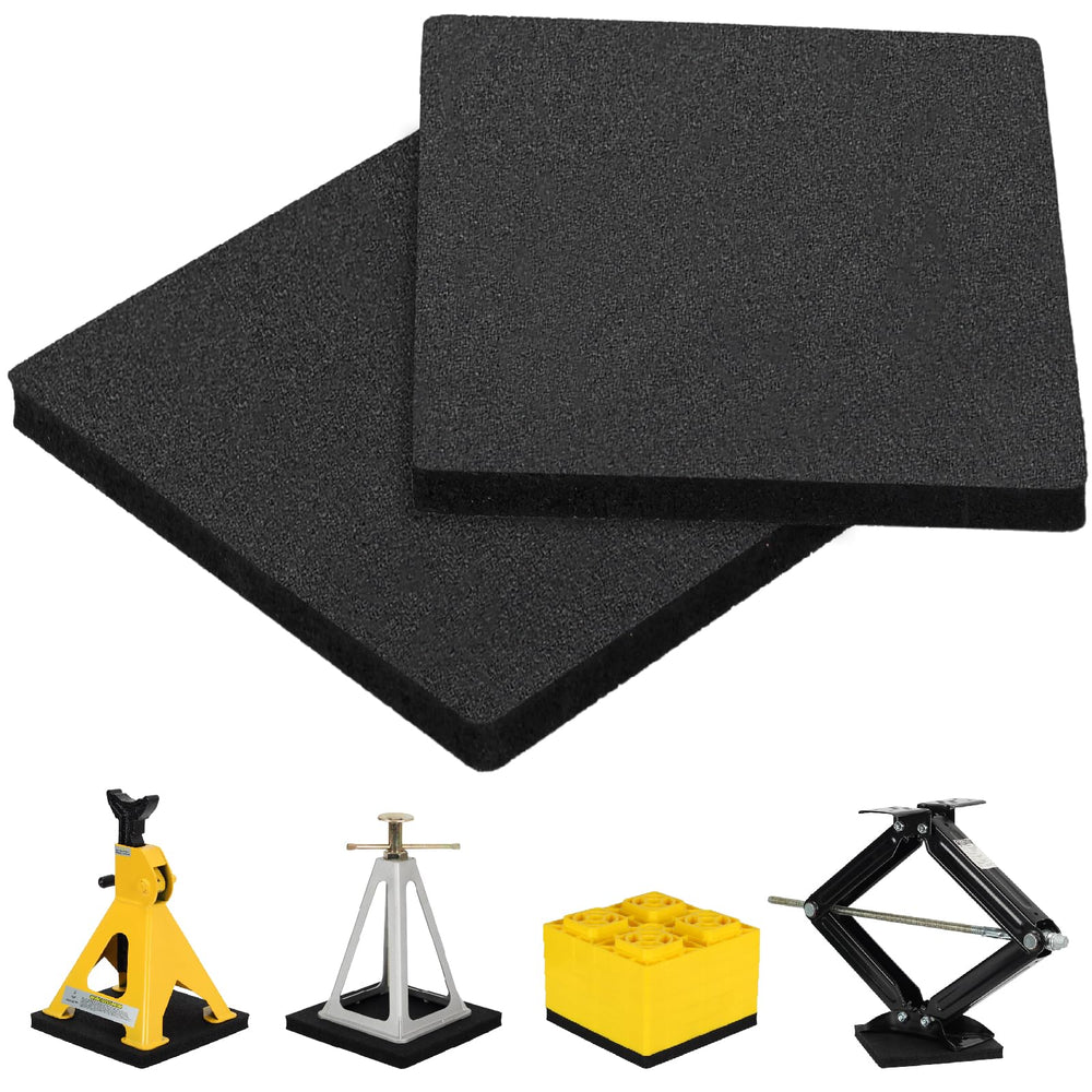 OULEME front view showing rubber pads and compact 2-pack for easy storage and transport