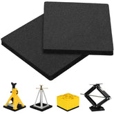 OULEME front view showing rubber pads and compact 2-pack for easy storage and transport