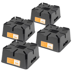 OULEME front view of four-pack blocks showing durable construction and capacity