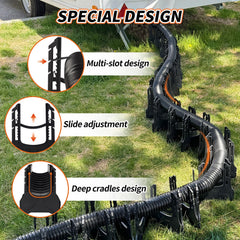 OULEME rubber cords and locks detail showing secure fastening benefit for stability