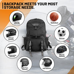 Oumurs backpack ventilated back panel and padded shoulder straps for comfort