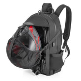 Oumurs backpack front view showing sleek design and secure closure