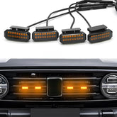ouylycjo front view amber grill lights showing bold accent and improved visibility