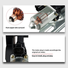 OVANOH passenger-side regulator at an angle highlighting fitment shape and precise alignment benefits