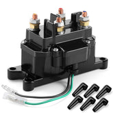 ovsor front view of solenoid relay showing mounting and terminals for easy replacement