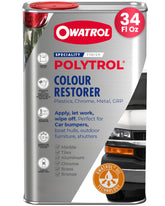 OWATROL Polytrol bottle front view showing product for easy identification and quick restoration