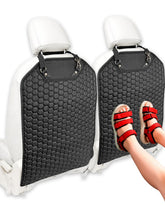 Owleys front view of kick mat protecting seatback and preventing scuffs