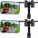 Oxerbog front view of clamp-on mirror extender showing secure fit and improved sight