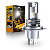 OXILAM bulb front view showing connector and plug-and-play fit for easy replacement