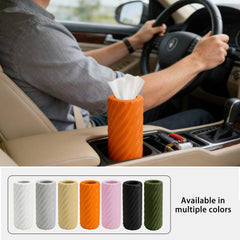OYIXIO top-open canister with visible tissue refill for fast one-handed dispensing