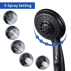 OYMOV thumb-operated on/off switch in use for instant water pause and control