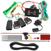 Oyviny front connector and 4-pin plug showing neat fit and easy hookup