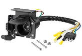 Oyviny front connector view showing dual outputs and quick-fit benefit