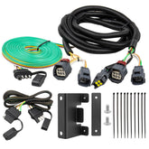 Oyviny front-mounted 4-flat connector installed, easy hookup benefit