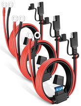 Oyviny three-pack front view showing bundled 6ft SAE extension cables and packaging benefit