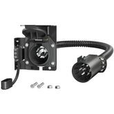 Oyviny front view adapter showing dual outputs and solid construction benefit