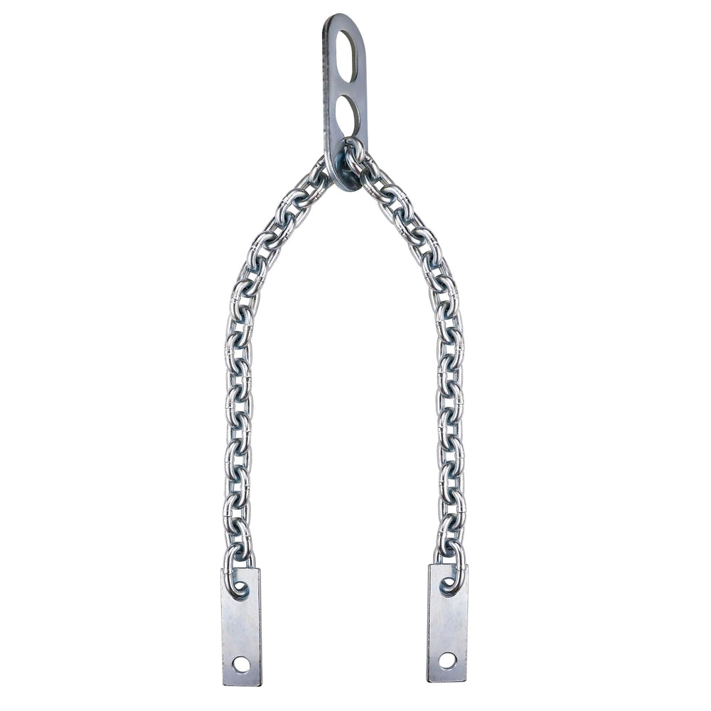 P1TOOLS front view showing full 34-inch chain and packaging, clear load rating