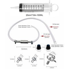 Paalee 100ml syringe closeup showing measurement marks for accurate fluid control