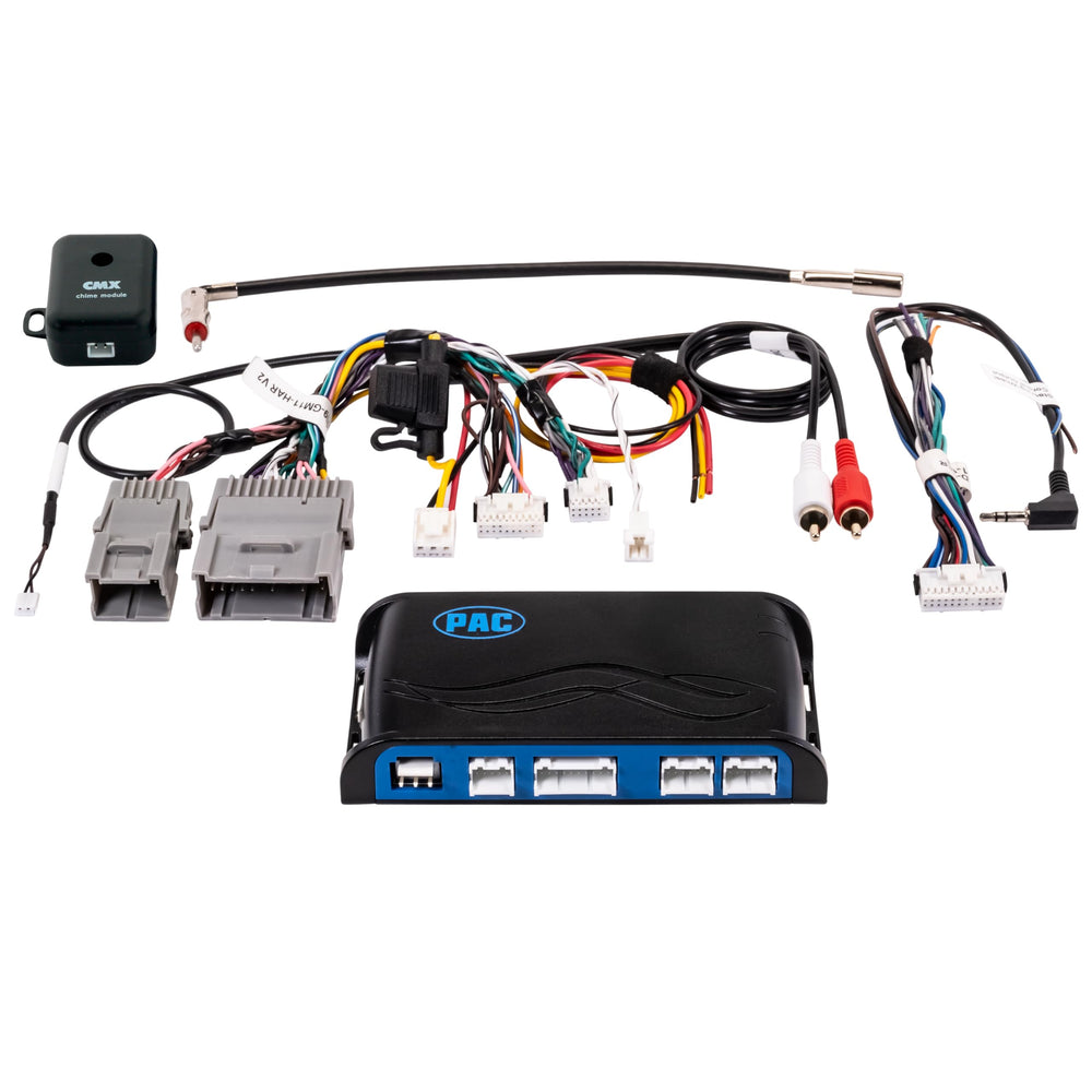 PAC front unit showing ports and connectors, ensures seamless radio swap