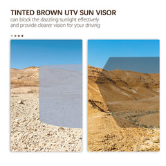 PACEWALKER visor adjusted angle demonstrating customizable sun protection