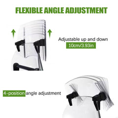 PACEWALKER clip and rubber pad detail protecting original windshield
