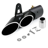 PACEWALKER front view assembled muffler showing sleek dual outlet and durable finish