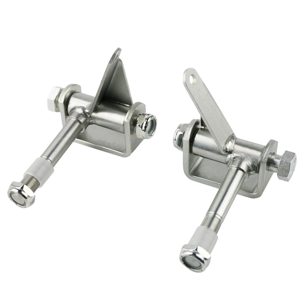 PACEWALKER front view of left and right spindle brackets showing fit and finish benefits