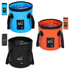 Pafeooui three-bucket set front view showing colors and compact design for quick identification