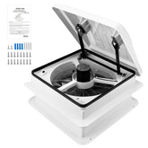 Pafessa front view of 14-inch vent showing white dome and clean profile for streamlined airflow