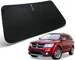 PAIMOHO front view of product packaging showing fit for Dodge Journey and easy setup