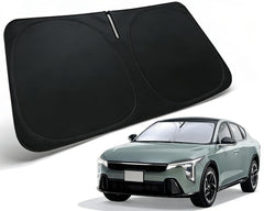 PAIMOHO front view installed on Kia K4 windshield showing full coverage and protection