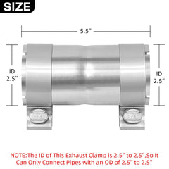 PALOZO side profile with clamp tightened demonstrating secure pipe join