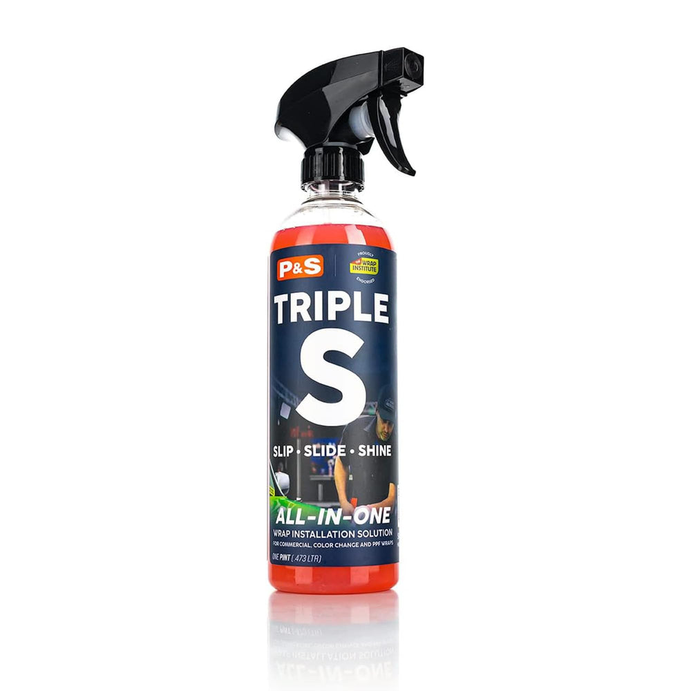 P & S PROFESSIONAL DETAIL PRODUCTS Triple S front label showing product identity and use benefits