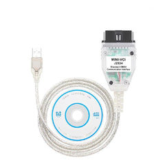 PARANNIC front connector showing j2534 cable and vehicle plug for fast diagnostics