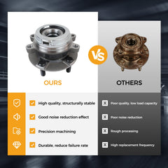 PAROD hub installed on knuckle in garage demonstrating correct fit and smoother wheel rotation