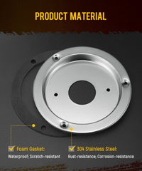 Partsam bezel with foam gasket ready to install, sealing against moisture and vibration