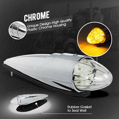 Partsam chrome housing detail resists corrosion and keeps truck polished
