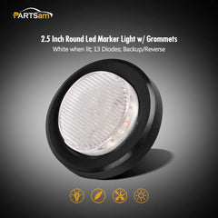 Partsam close-up of the 13-LED array showing dense LEDs for strong illumination benefit