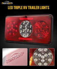 Partsam close-up of LED array and reflector detailing improved visibility