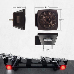 Partsam driver side lit with white license illumination for legal plate visibility