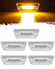 Partsam front assembly clear lens showing low-profile fit and improved visibility