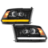 Partsam front assembly showing full LED headlight, improves nighttime visibility