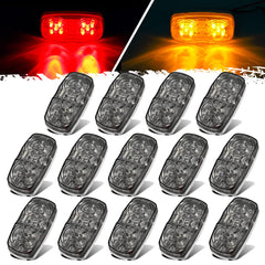 Partsam front view of 14-pack showing red and amber lights and benefit of full kit