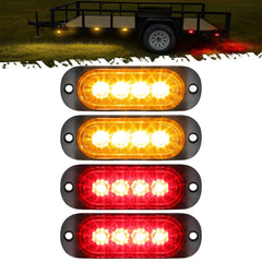 Partsam front view of 3.4-inch marker lights showing compact design and bright benefit