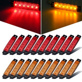 Partsam front view amber marker light showing visibility and safety benefit