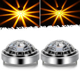 Partsam front view amber watermelon light showing compact profile and visibility