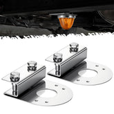 Partsam front view clamp mounted brackets showing secure fit and stability